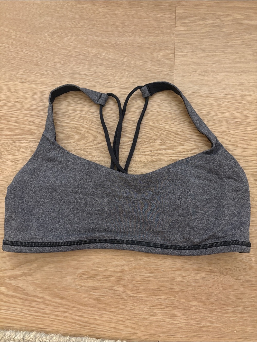 Lululemon free to be bra grey and black